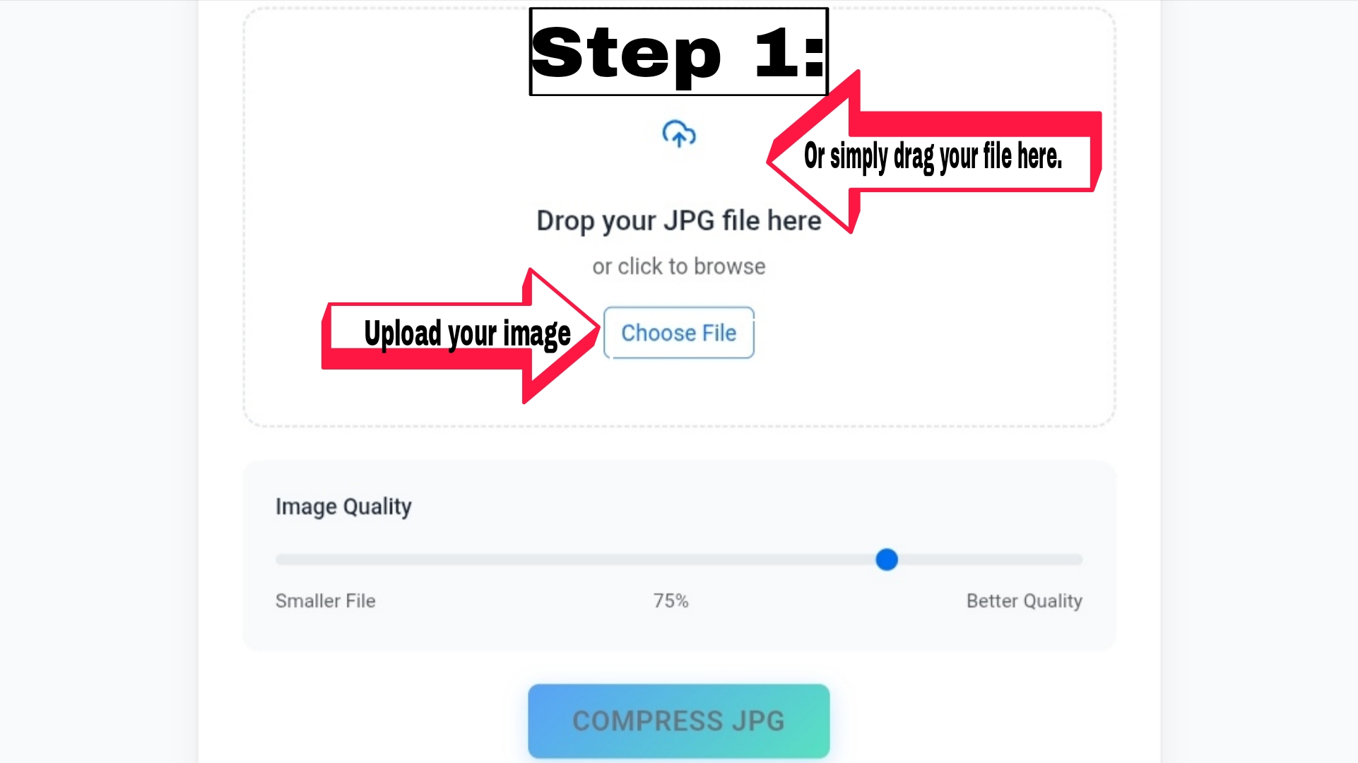 Step 1: Upload your Excel files